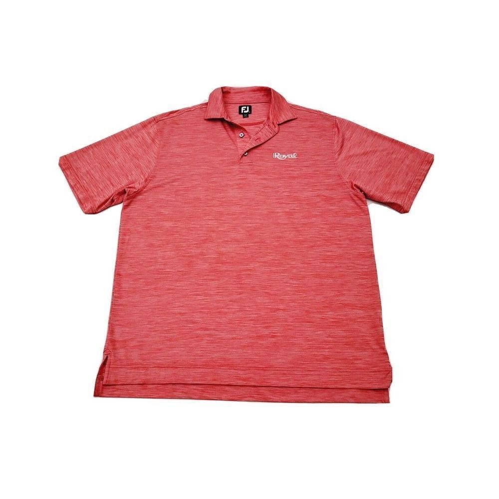 FootJoy Golf Polo Shirt Mens Size Large L Short Sleeve Performance Pink Marble